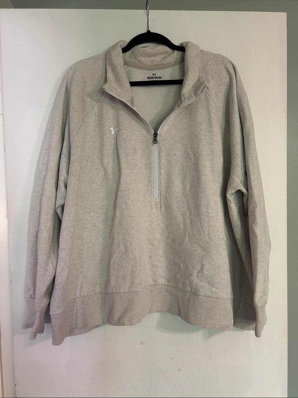 Under Armour Women's Plus Light Tan Half-Zip Pullover Sweater
